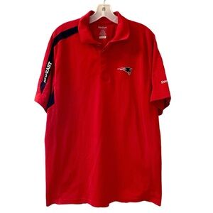 Men’s Reebok Red Patriots Polo Shirt - Size L - NWOT